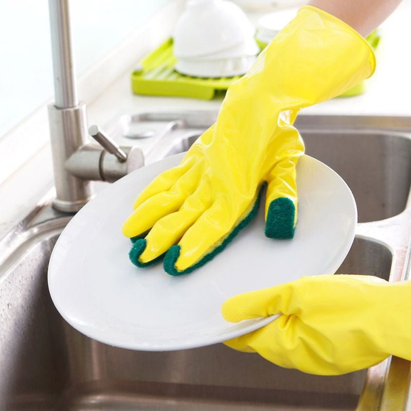 Silicone Dishwashing Scrub Gloves - Image 8